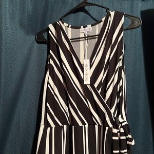 Sleeveless wrap dress